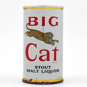 Big Cat STOUT Malt liquor Zip Top 39-28