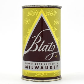 Blatz Beer Xmas Color Series Flat Top YELLOW 39-16