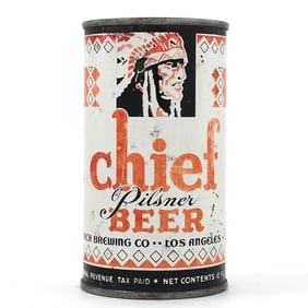 Chief Beer Flat Top NATIVE AMERICAN 49-23 RARE