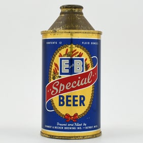 E and B Special Beer Cone Top 160-15 HIGH GRADE