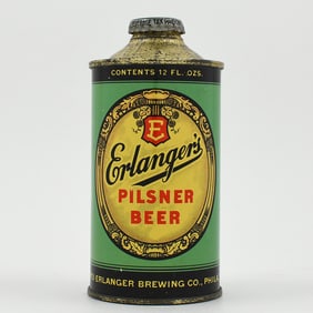 Erlangers Beer Cone Top 161-8 OUTSTANDING RARE