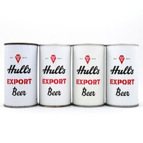 Hulls Export Beer Flat Zip Tabs Lot of 4 Different