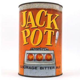 Jack Pot Bitter Ale COURAGE English Party Can