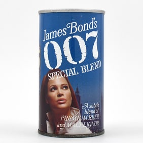 James Bond 007 Malt Liquor Set Pull Tab PARLIAMENT AT NIGHT 82-30