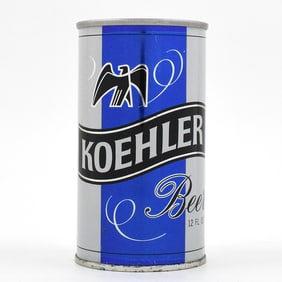 Koehler Beer Zip Top 85-34 ABOUT NEAR MINT