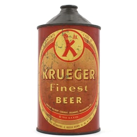 Krueger Beer Quart Cone Top DELAWARE NON-IRTP UNLISTED