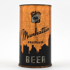 Manhattan Beer Instructional Flat Top Drinking Cup 94-23 OI 517