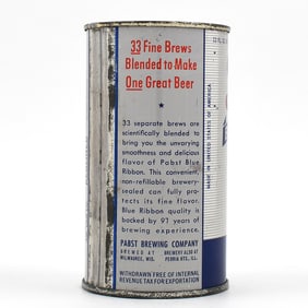 Pabst Blue Ribbon Drinking Cup Flat Top WFIR GRAY PANELS MILW UNLISTED