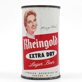 Rheingold Beer Miss Rheingold Set Flat Top Suzy Ruel ORANGE 123-13