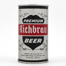 Richbrau Beer Zip Top SILVER CAN 116-5 TOUGH