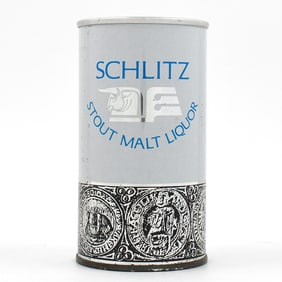 Schlitz Stout Malt Liquor Zip Top NOT EMBOSSED L121-31 UNLISTED