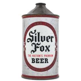 Silver Fox Beer Quart Cone Top 219-10
