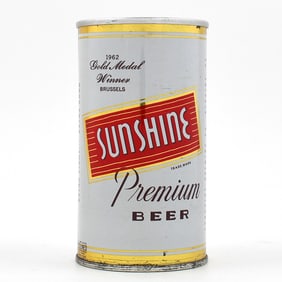 Sunshine Beer Zip Top GOLD MEDAL 1962 129-21 TOUGH