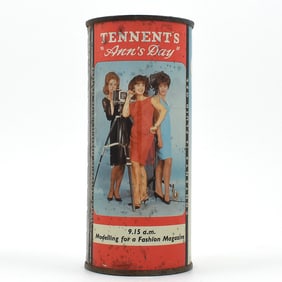 Tennent's Lager 16 Ounce Flat Top ANNS DAY MODELING