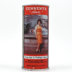 Tennent's Sweet Stout 16 Ounce Pull Tab ANN TRAFALGAR SQUARE MINTY