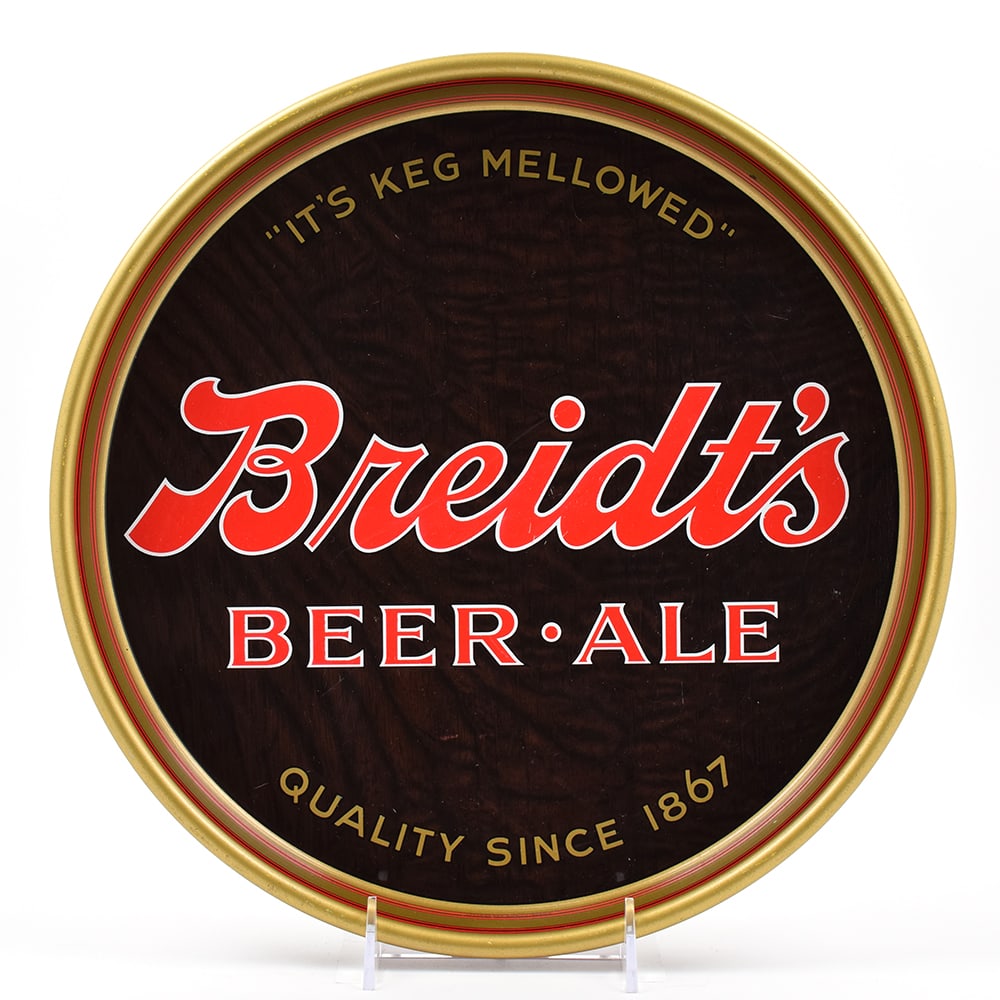 Breidts Beer-Ale 1940s Serving Tray