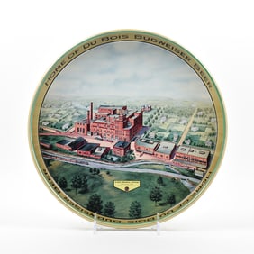 Du Bois Brewing 1940s Factory Scene Serving Tray MINTY
