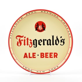 Fitzgeralds Ale-Beer 1940s Serving Tray 12-Inch MINTY