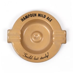 Hampden Mild Ale 1940s Ash Tray RARE EXCEPTIONAL