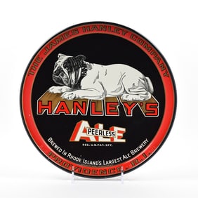 Hanleys Ale 1940s Serving Tray BULLDOG MINTY