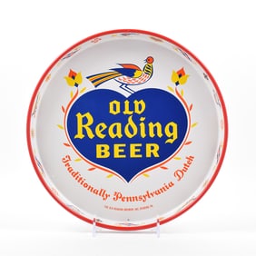 Old Reading Beer 1950s Serving Tray Like New