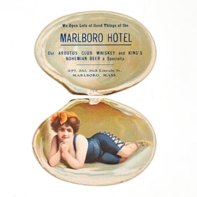 Marlboro Hotel Kings Bohemian Beer Pre-Pro Trade Card SOFT-SHELLED CLAM RARE