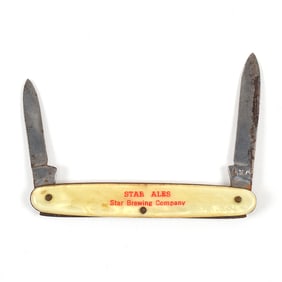 Murphys and Star Ales 1930s Pearled Pocket Knife SCARCE OUTSTANDING