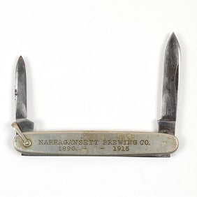 Narragansett Pre-Pro 1915 25th Anniv 2-Bladed Pocket Knife MILLER BROS RARE