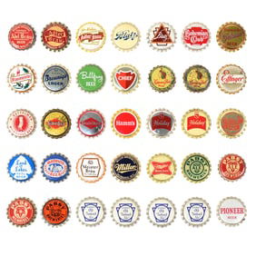 Wisconsin Crown-Bottle Cap Collection Lot of 42 38 Different