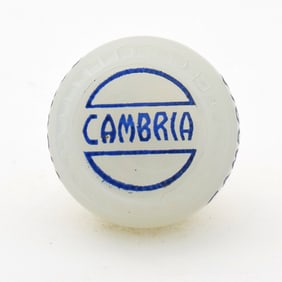 Cambria 1930s Newman Faucet Style Glass Tap Knob FROSTY ICE