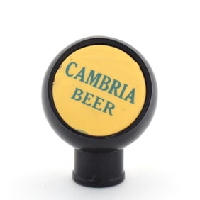 Cambria Beer 1930s Ball Tap Knob YELLOW-BLUE SCARCE