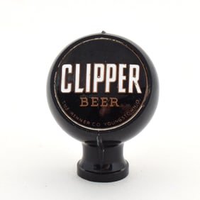 Clipper Beer 1930s Enameled Ball Tap Knob