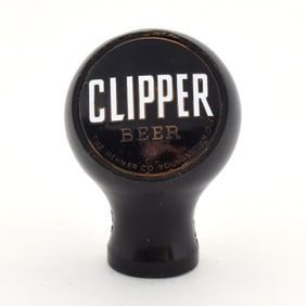 Clipper Beer 1930s Enameled Ball Tap Knob TRUE NAME