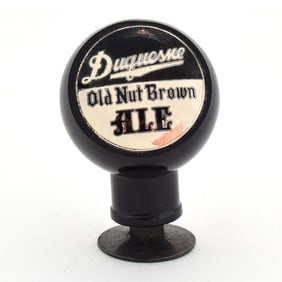 Duquesne Old Nut Brown Ale 1930s Ball Tap Knob SCARCE