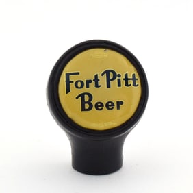 Fort Pitt Beer 1940s Ball Tap Knob YELLOW BASTIAN