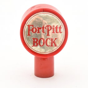 Fort Pitt Bock 1940s Foil Insert On 2-Sided Fort Pitt Tap Knob