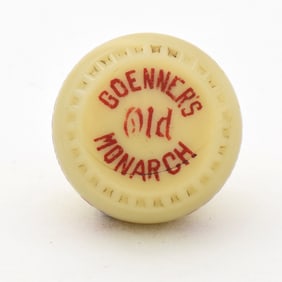 Goenners Old Monarch 1930s Newman Faucet Style Tap Knob COFFEE MILK SWIRL