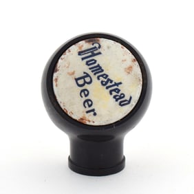 Homestead Beer 1930s Ball Tap Knob RARE