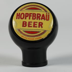 Hopfbrau Beer 1930s Ball Tap Knob OUTSTANDING