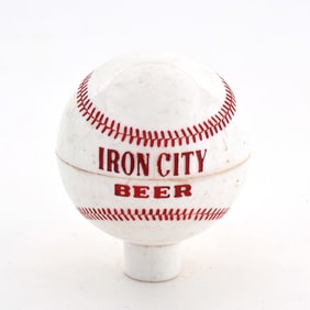 Iron City 1960s Plastic Figural Ball Tap Knob BASEBALL PIRATES