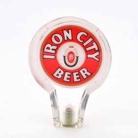 Iron City Beer 1970s Lucite Figural Tap Handle BASEBALL PIRATES