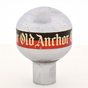 Old Anchor 1930s 3-Sided Newman Chrome Ball Tap Knob