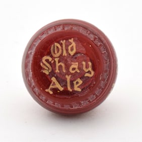 Old Shay Ale 1930s Newman Faucet Style Tap Knob AMAZING RED GLASS