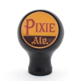 Pixie Ale 1930s Ball Tap Knob YELLOW-RED-BROWN SHARP