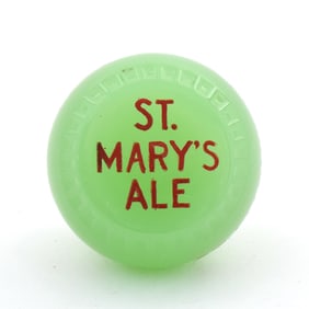 St Mary's Ale 1930s Newman Faucet Style Tap Knob JADE GREEN