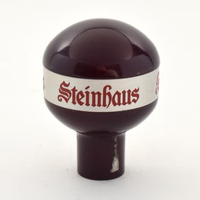 Steinhaus 1930s Newman Aluminum Ball Tap Knob BURGUNDY GORGEOUS