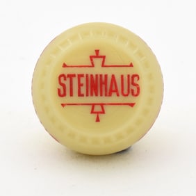 Steinhaus 1930s Newman Faucet Style Glass Tap Knob DIJON-YELLOW SWIRL