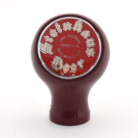 Steinhaus Beer 1930s Ball Knob MAROON