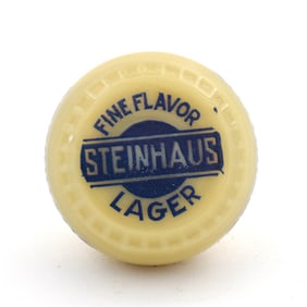 Steinhaus Fine Flavor Lager Newman Faucet Style Tap Knob BLUE-CREAM SWIRL