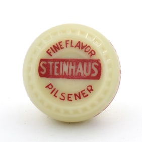 Steinhaus Fine Flavor Lager Newman Faucet Style Tap Knob RED-CREAM SWIRL